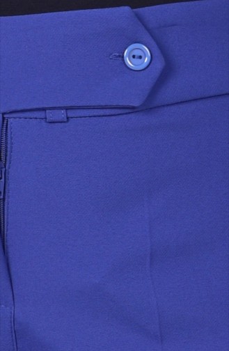 Buttoned Pants 1039-08 Blue 1039-08