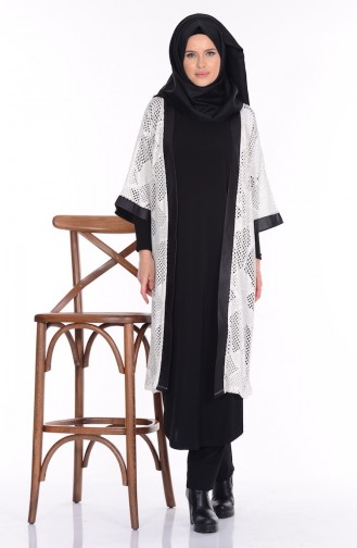 Tunik Hırka İkili Takım 402100-04 Krem