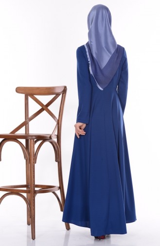 Indigo Hijab Dress 2096-03