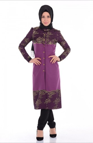 Purple İslamitische Avondjurk 1074-01