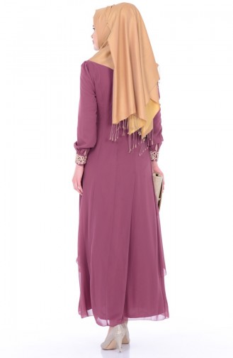 Dusty Rose Hijab Dress 52221-17