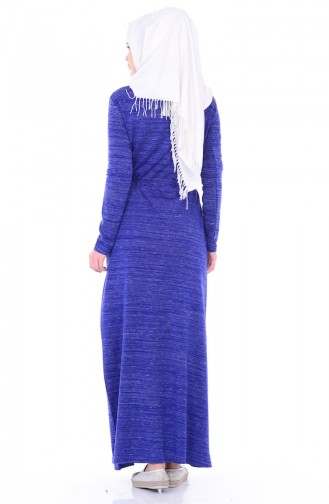 Saxe Hijab Dress 2571-01