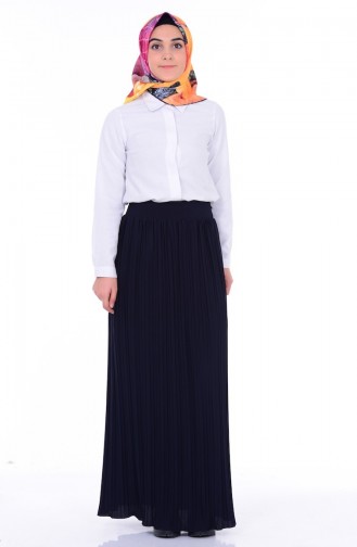 Navy Blue Skirt 3034-01