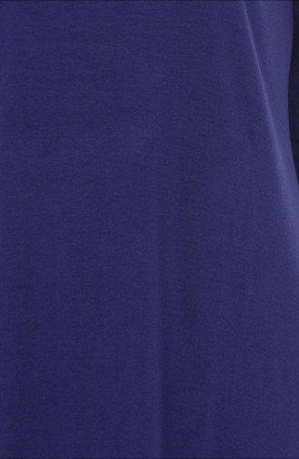 Grande Taille Peigné Hijab 0737-10 Bleu Marine 0737-10