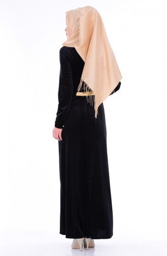 Black Hijab Dress 2700-01