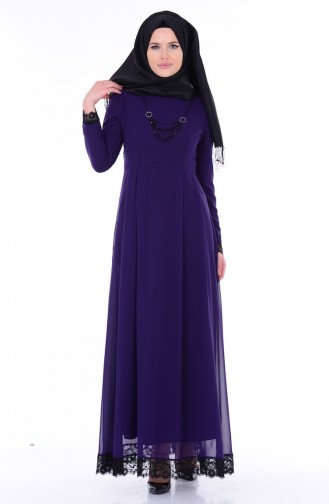 Lila Hijab Kleider 2540-10