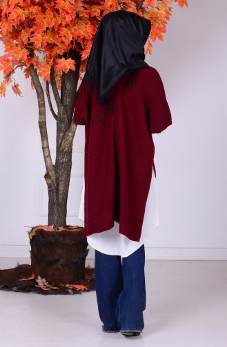Claret red Poncho 3102-10