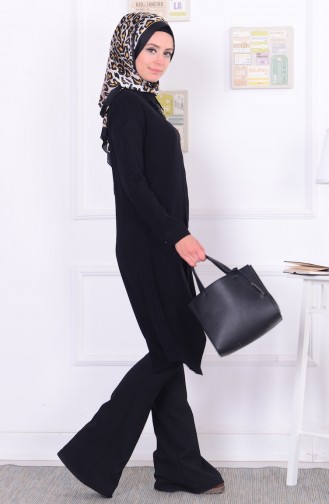Kolyeli Tunik 0575-01 Siyah
