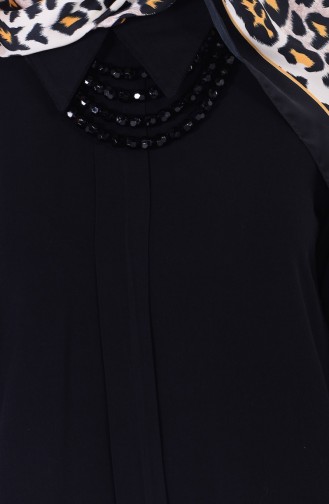 Kolyeli Tunik 0575-01 Siyah