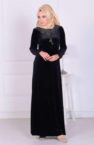 Black Hijab Dress 0962-04