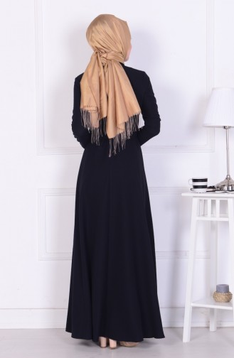 Black Hijab Dress 1076-02