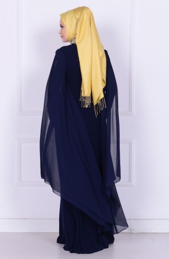 Habillé Hijab Bleu Marine 6221-01