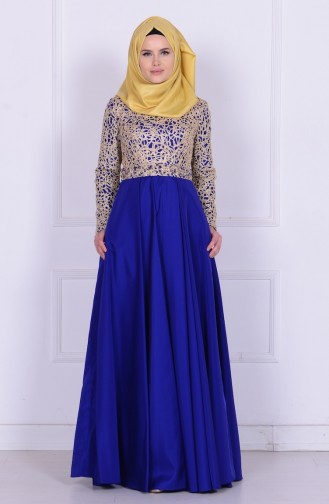 Habillé Hijab Blue roi 6306-02