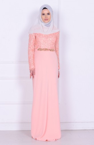 Puder Hijab-Abendkleider 6618-04