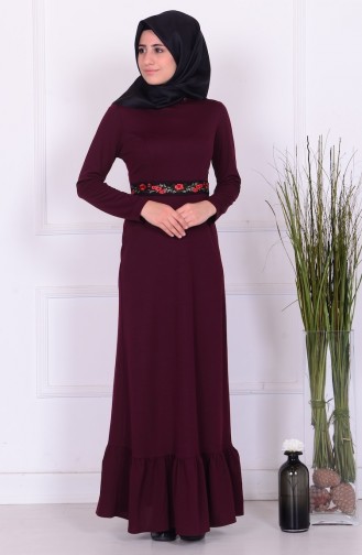 Robe Hijab Bordeaux 2754-01
