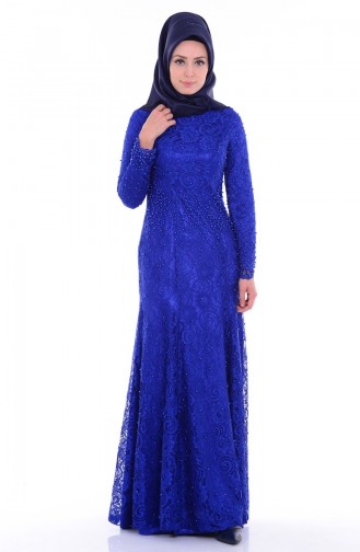 فستان للمناسبات لون كحلي 6109-03