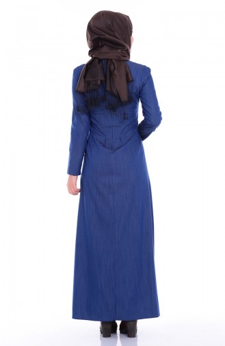 Kot Elbise 1844-01 Lacivert