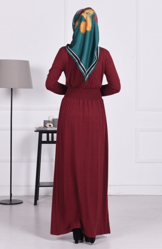 بالدين فستان بتصميم مطاط 4650-05 لون خمري 4650-05