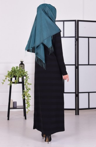 Petrol Blue Hijab Dress 2597-01