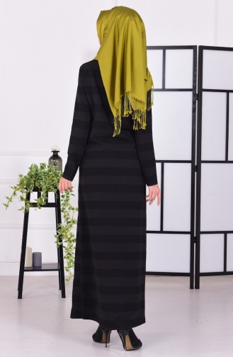 Oil Green Hijab Dress 2597-06