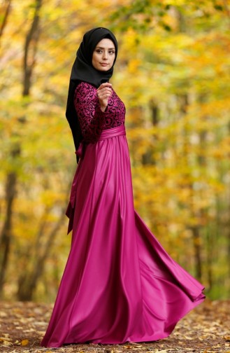 Habillé Hijab Violet 1042-07