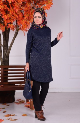 Dunkelblau Pullover 0610-04