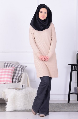 Triko Tunik 3894-08 Bej