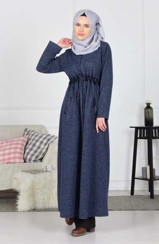 Winter Abaya 1070-01 Dunkelblau 1070-01