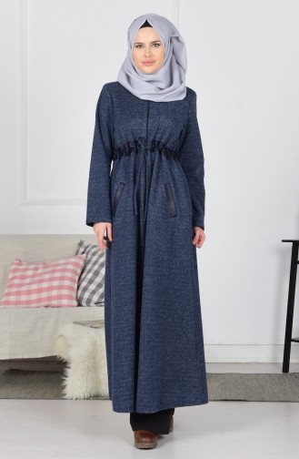 Winter Abaya 1070-01 Dunkelblau 1070-01