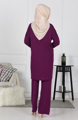 iLMEK Knitwear Pants Double Suit 3832-01 Purple 3832-01