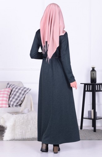Emerald Green Hijab Dress 5508-05