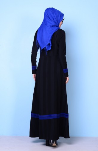 Black Hijab Dress 2610-01