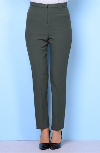 Pantalon Simple 1004-12 Vert Khaki 1004-12