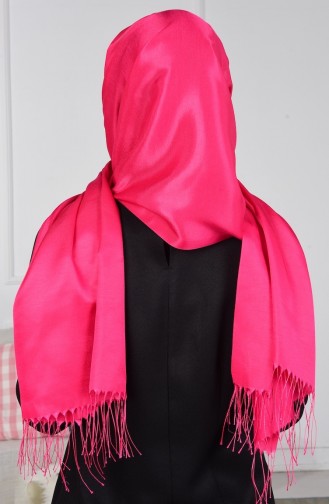 Fuchsia Snap Button Shawl 11