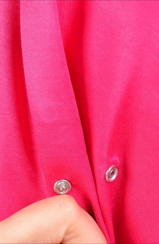 Fuchsia Snap Button Shawl 11