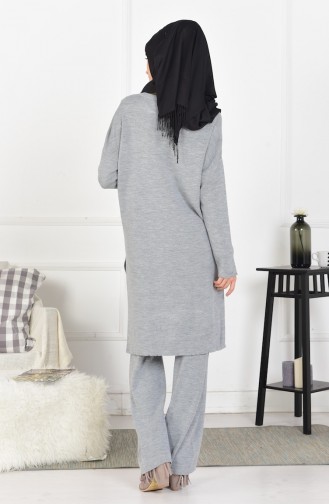 iLMEK Knitwear Pants Double Suit 3832-02 Gray 3832-02