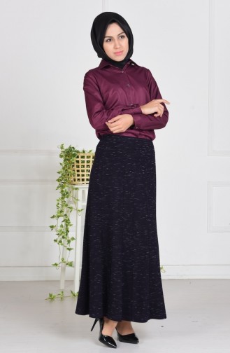 Lastikli Etek 0896-03 Mürdüm