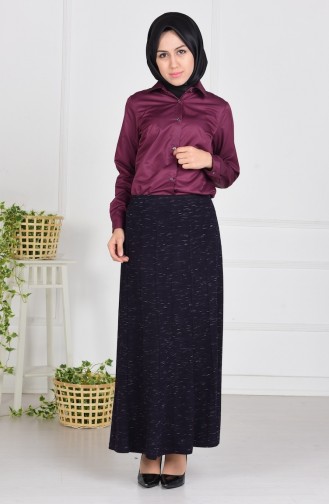Lastikli Etek 0896-03 Mürdüm