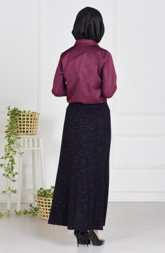 Lastikli Etek 0896-03 Mürdüm