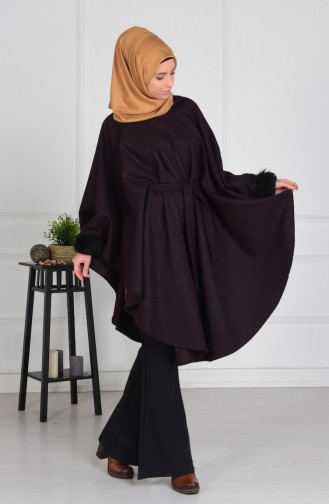 Claret Red Poncho 1760-09