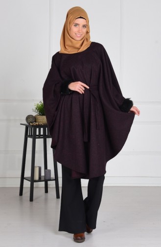 Claret Red Poncho 1760-09