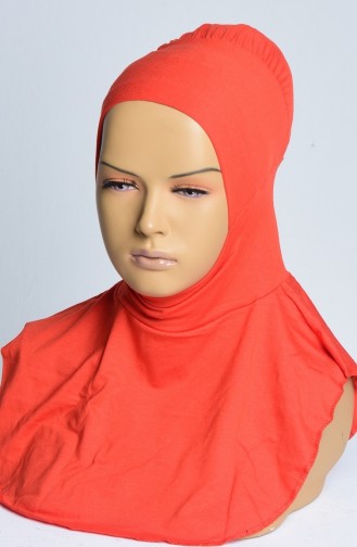 Bonnet Hijab Sans Couture 05 Orange 05