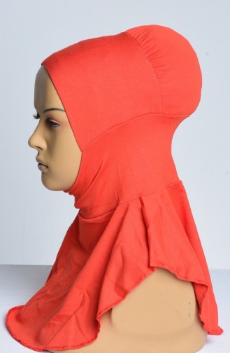 Bonnet Hijab Sans Couture 05 Orange 05