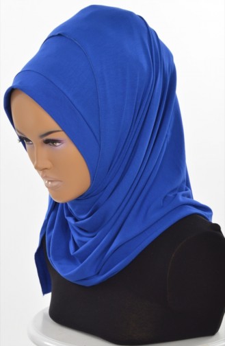 Saks-Blau Schal 0016-4