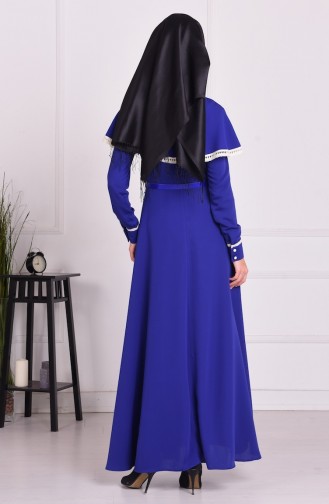 Saxe Hijab Dress 6575-02