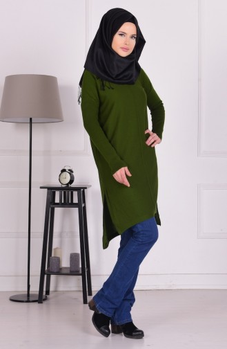 Pull Tricot 3834-01 Vert Khaki 3834-01