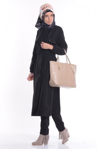 معطف طويل أسود 1902-01