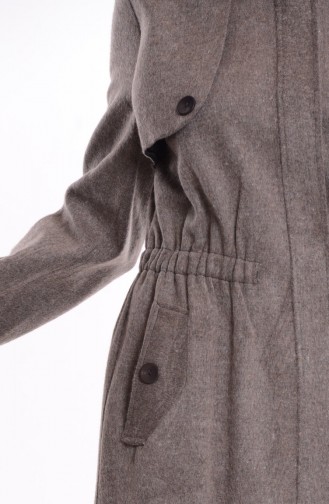 معطف طويل بني مائل للرمادي 1902-07