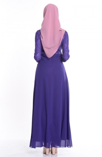 Lila Hijab-Abendkleider 2798-01