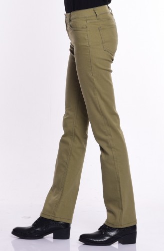 Pantalon Vert khaki clair 8806-09